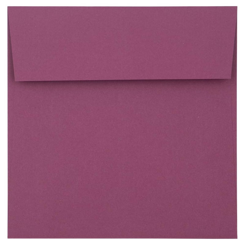 LUXPaper Square Invitation Envelopes | Peel & Press | 5 1/2" x 5 1/2" | Vintage Plum | 80lb. Text | 50 Qty - Image 2